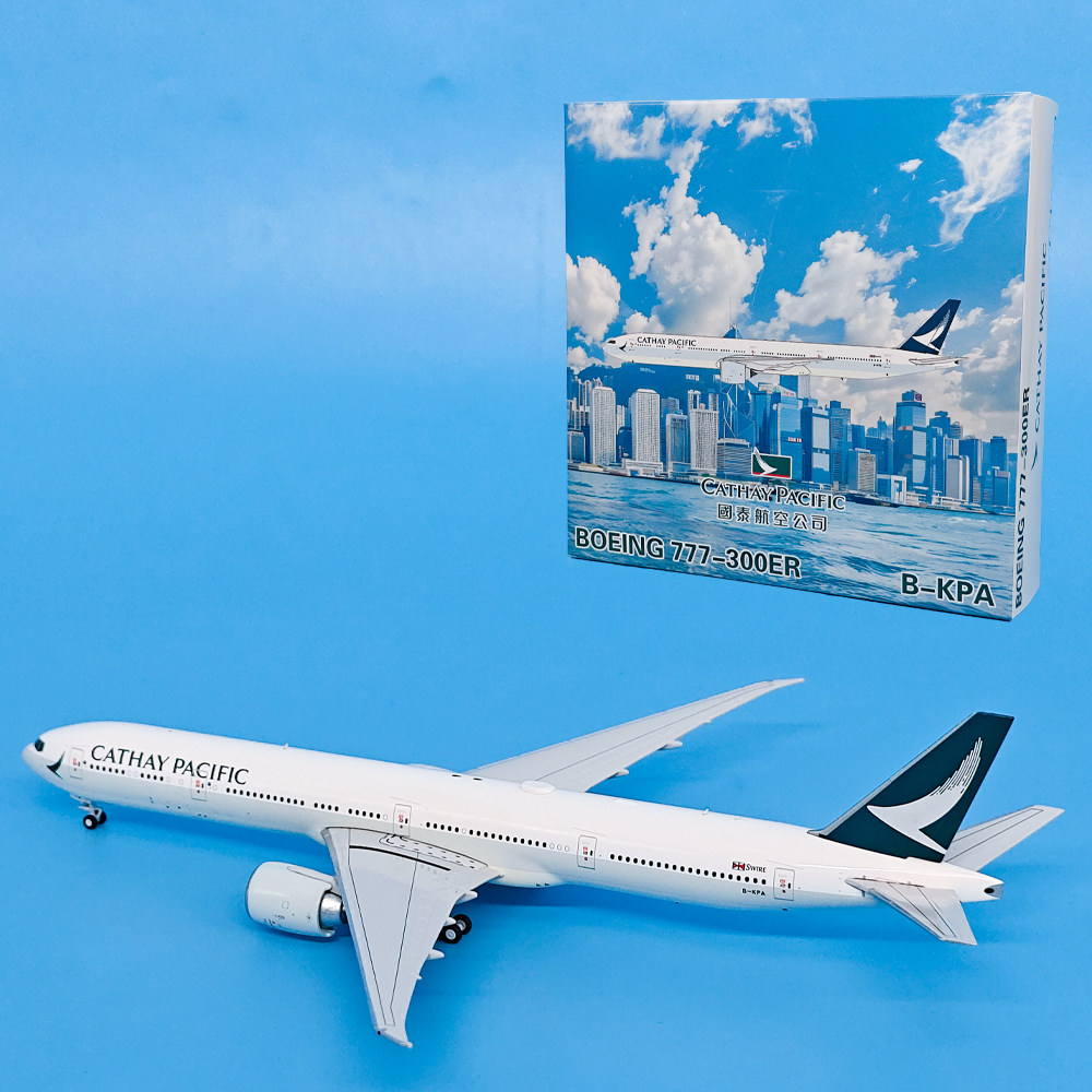 GS 1:400国泰航空波音B777-300ER客机B-KPA合金仿真飞机模型图片