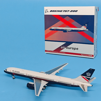 1:400 欧洲航空B757-200客机G-BKRM合金飞机模型摆件 NG 53047