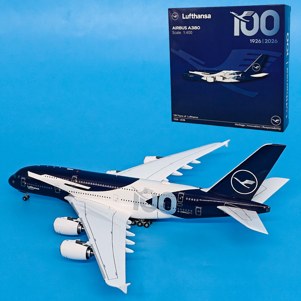 1:400汉莎航空A380-800客机D-AIMH飞机模型合金航模摆件AV
