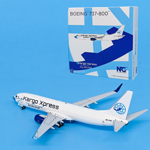 1:400Kargo Xpress航空B737-800客机9M-KXB合金飞机模型摆件NG
