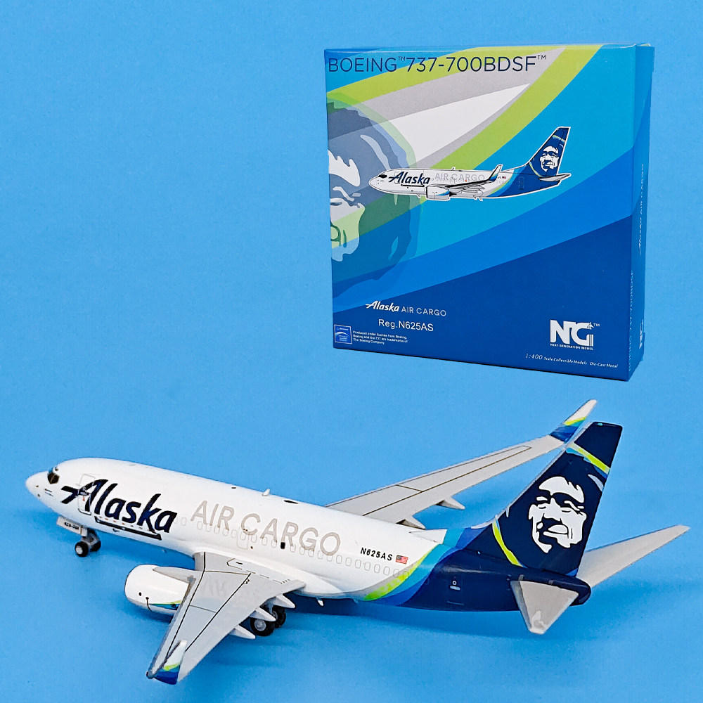 1:400阿拉斯加货运航空B737-700客机N625AS合金飞机模型摆件 NG