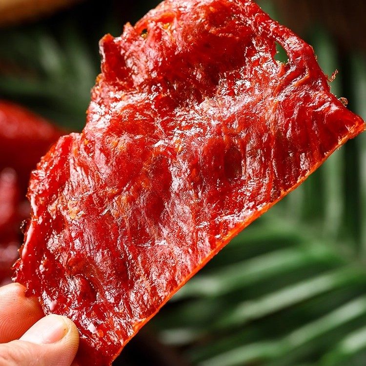 老狮夫猪肉脯大片原切猪肉干福建泉州特产老闽南休闲零食纯猪肉铺