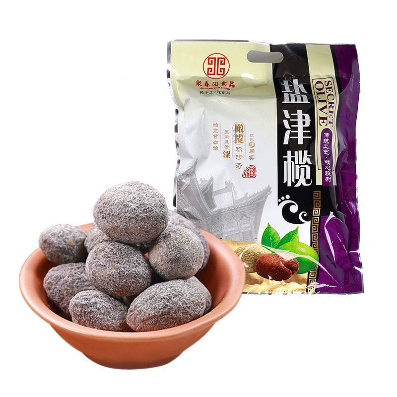 聚春园盐津榄500g休闲零食