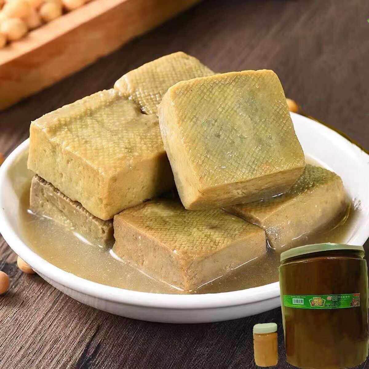 正宗克东臭豆腐人和春大坛散装老式大块下饭玉和牌臭豆腐原产地发