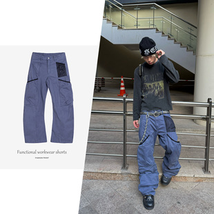 【JMWH】COUPURE交叉多口袋工装弯刀园丁裤 GARDENER CARGO PANTS