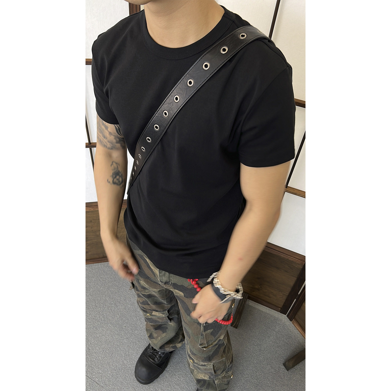 【EME】夏季纯色重磅凉感修身美式运动冰皮休闲百搭基础短袖TEE图片