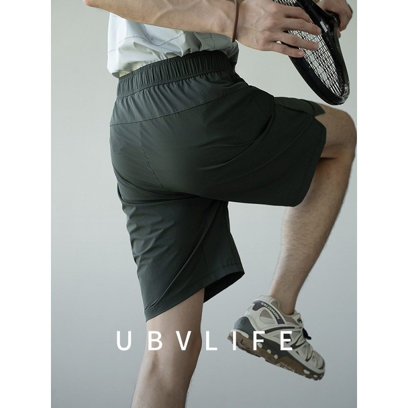 冰丝凉感弹力抗皱垂感短裤男士2025夏季弹力腰透气休闲运动五分裤,男装,短裤,淘宝优惠券,粉丝福利购,淘宝优惠卷