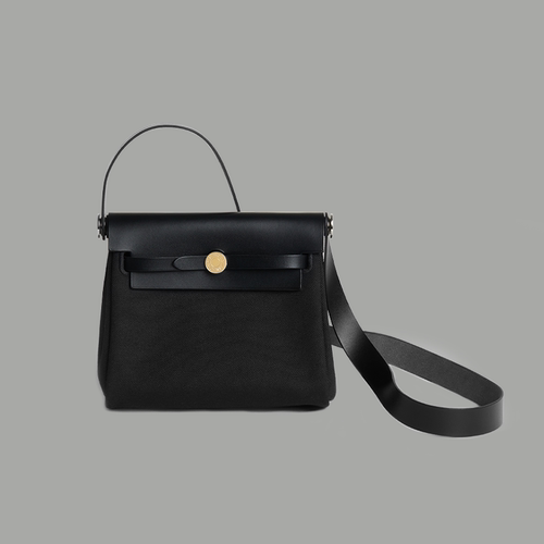 Herbagmini20真皮帆布包