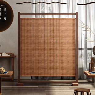 屏风隔断客厅玄关遮挡禅意民俗复古实木座屏茶室酒店火锅店 新中式