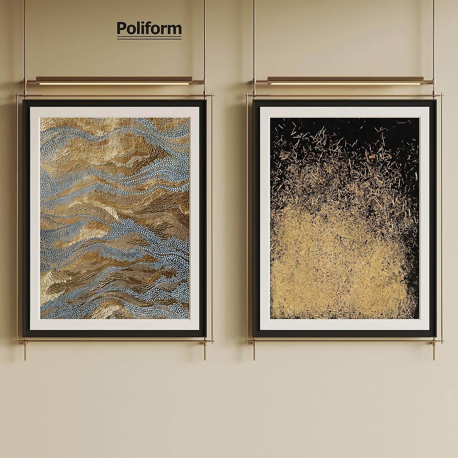 意式轻奢极简风客厅装饰画简约抽象样板间高级感玄关走廊过道挂画