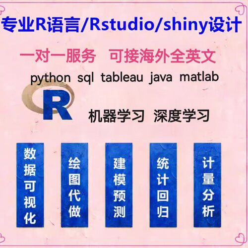 rstudio代做R语言辅导r写代码shiny可视化java深度python机器学习