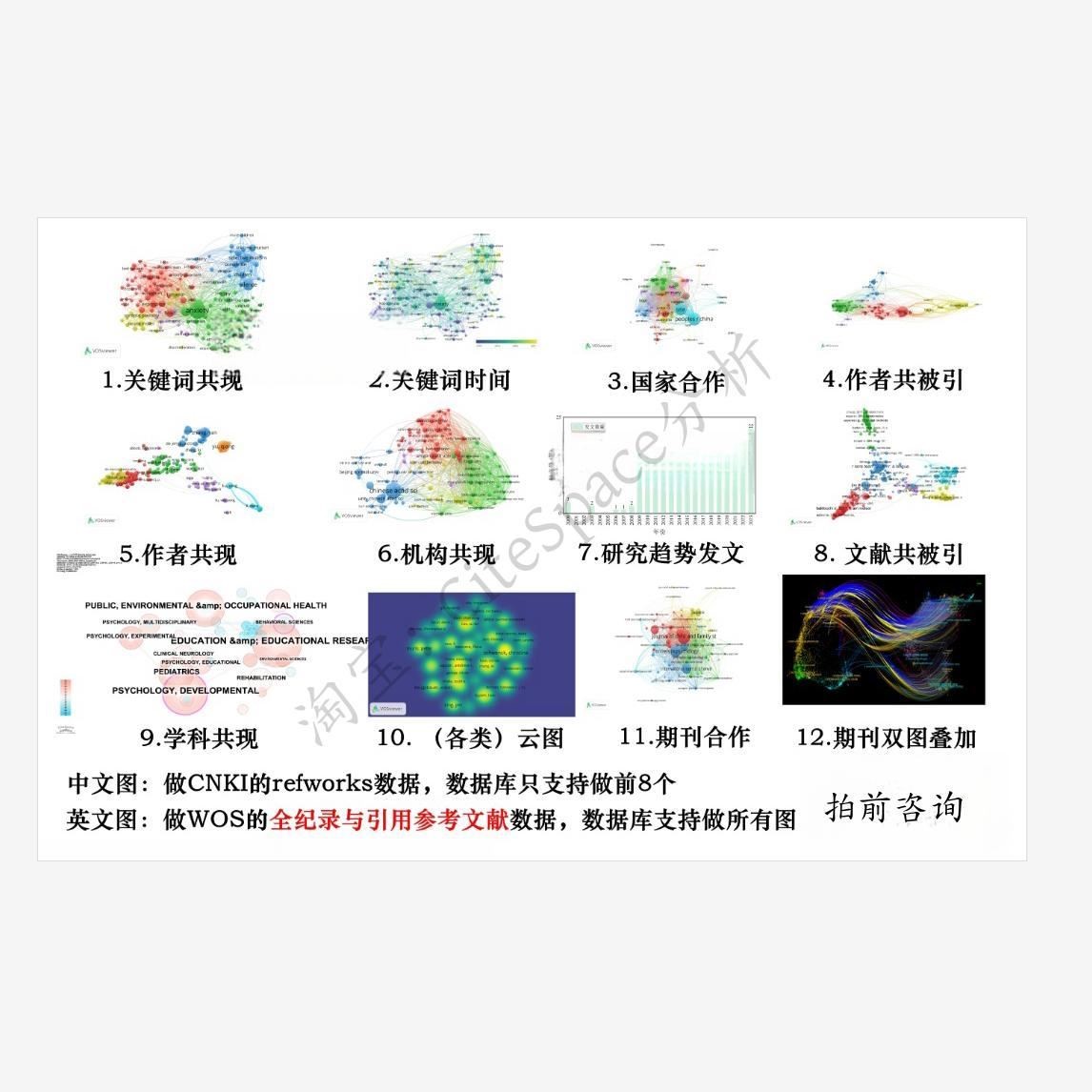 vosviewer代画图数据分析VOSviewer文献可视化VOSviewer作图