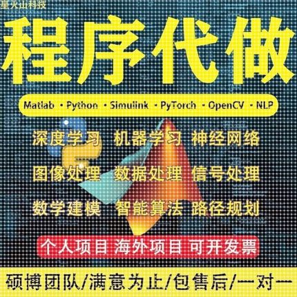 matlab代编程序代做代码帮做复现python深度机器学习算法仿真设计
