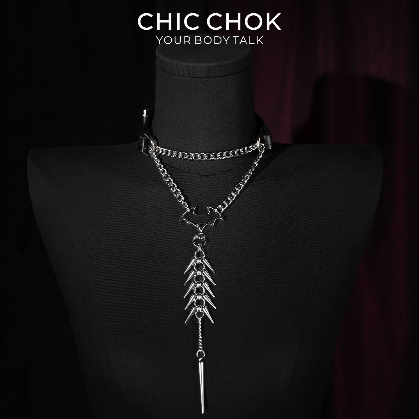 CHICCHOK夜影棘刺项圈