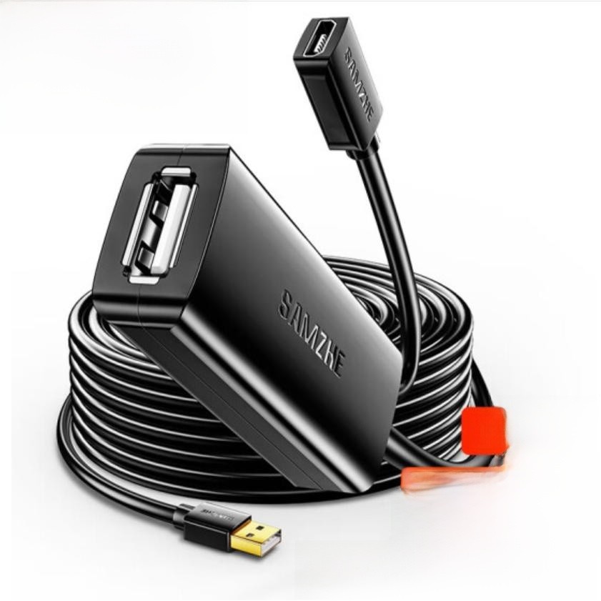 山泽USB延长线FD-10U/15U/25U/30U延长器usb2.0数据线芯片20米5米