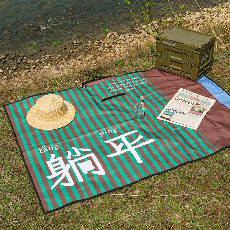 户外野餐垫防水防潮加厚可携式超音波春游垫子草坪露营公园帐篷地
