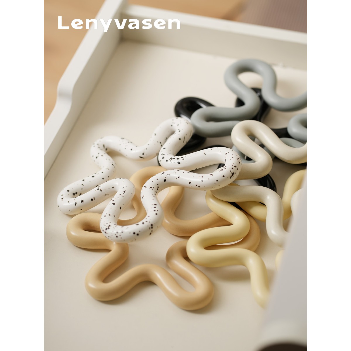 LENYVASEN 北欧陶瓷隔热垫餐垫锅垫创意厨房汤碗盘子垫杯垫茶壶垫