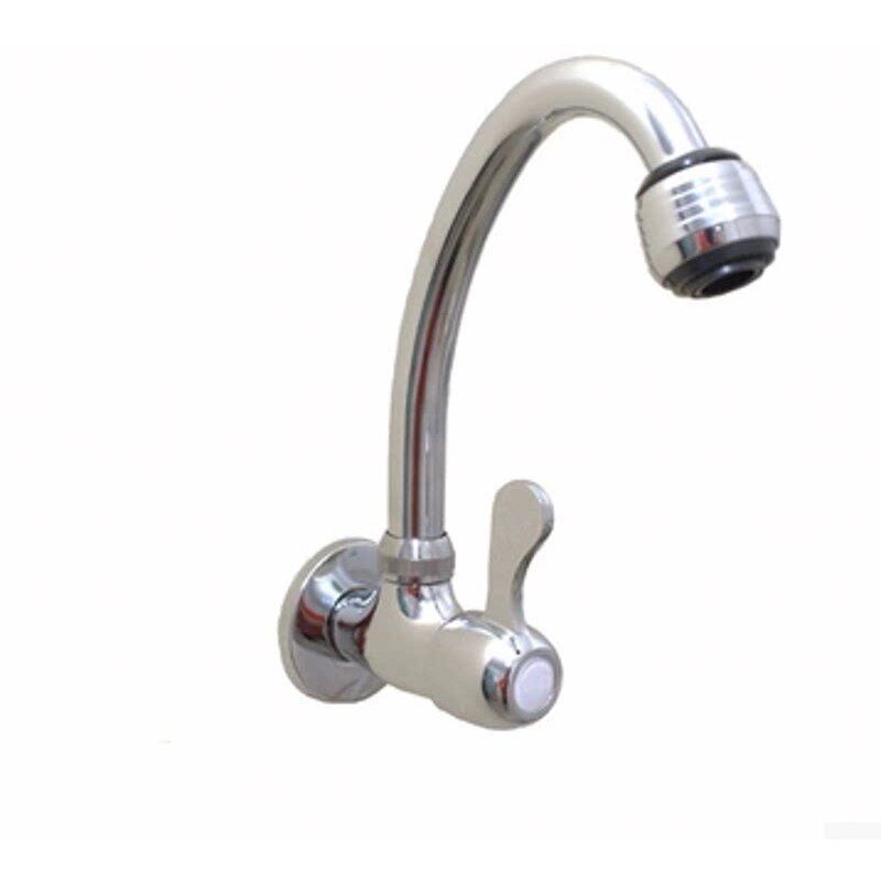 全铜主体 可旋转入墙 角式厨房单冷菜盆水龙头洗手盆 洗菜盆龙头