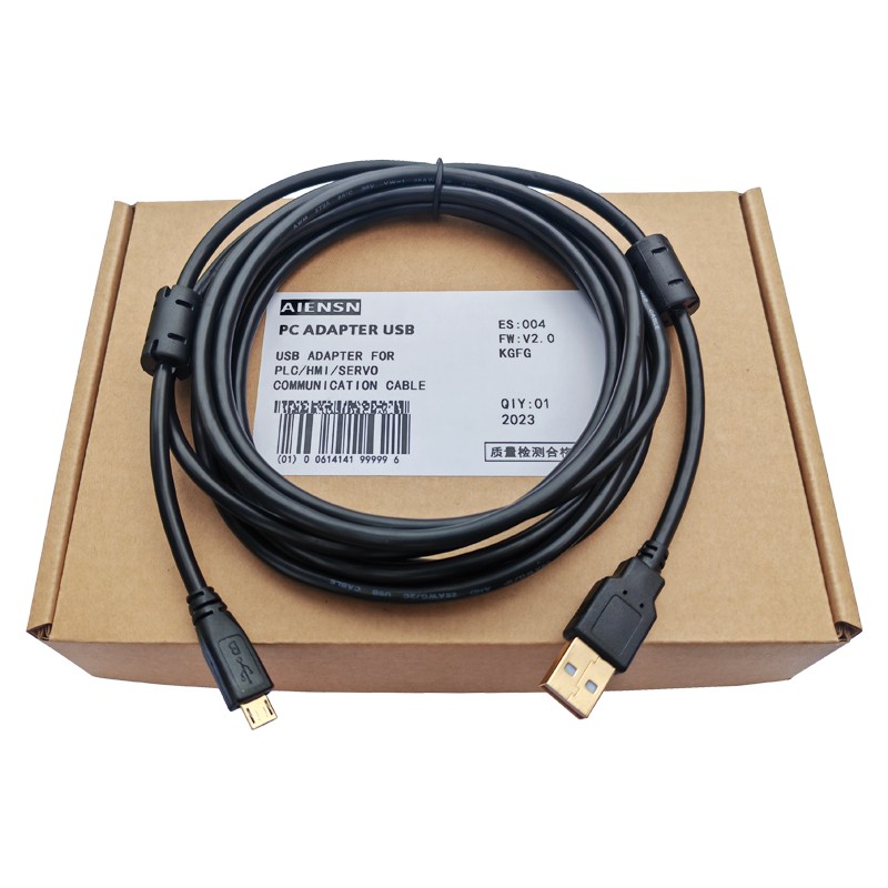 维控PLC LX3V/LX5V连接与电脑USB口下载线编程电缆USB-micro接口