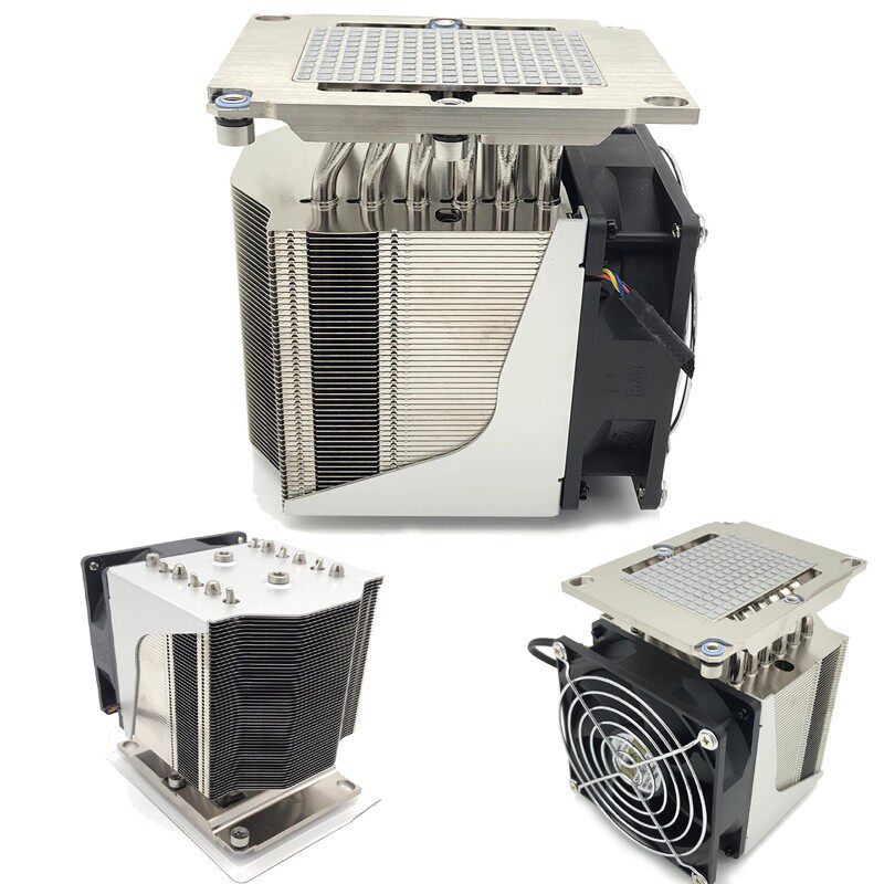 金钱豹4UR96至强金牌6133 3647服务器CPU侧吹6热管铜底台式双风扇