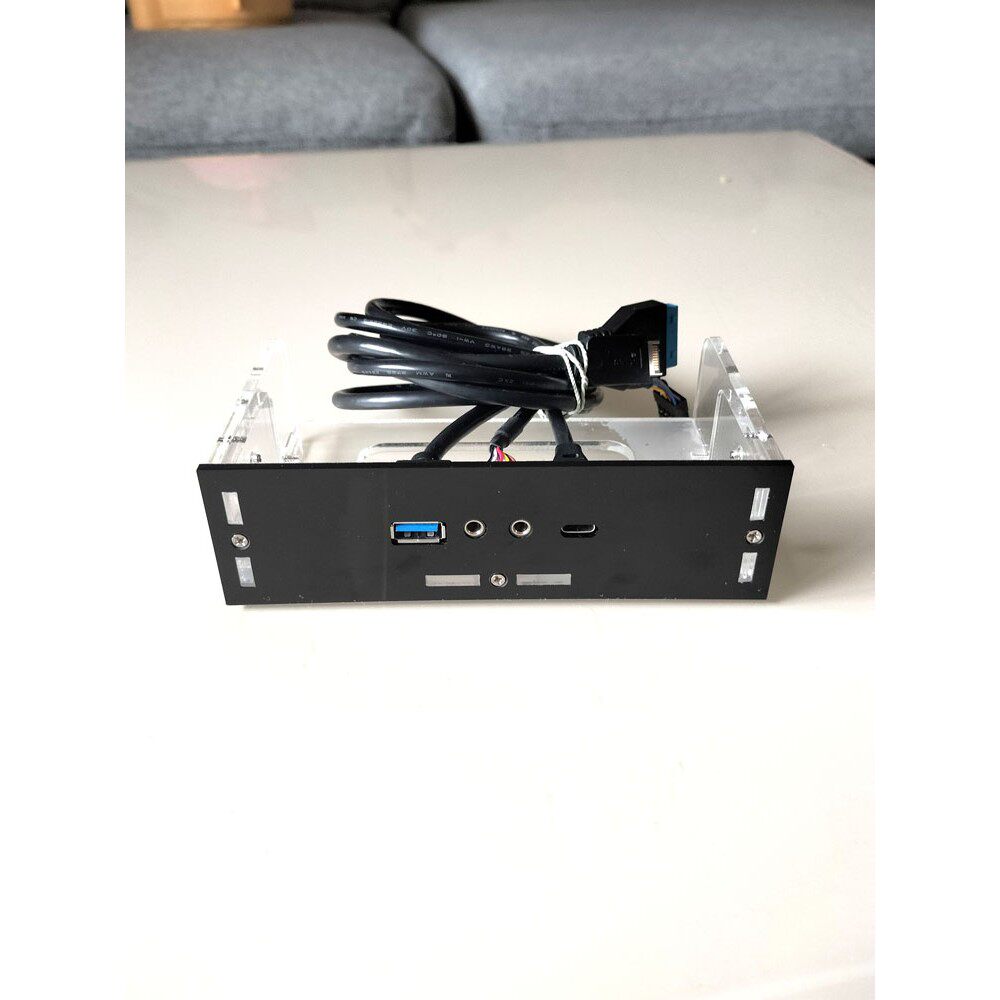 光驱位USB3.0+TYPE-C+HD音频10G存输速度 旧电脑机箱升级改装线架
