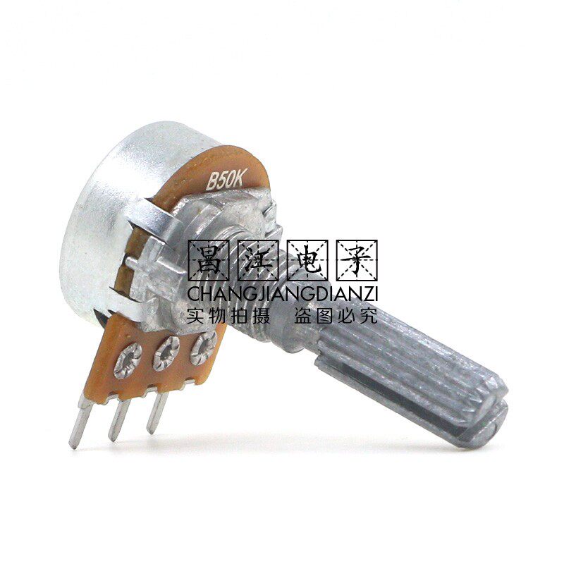 ALPHA进口B50K单联B503单声道发烧音响功放音量电位器25MM花轴3脚