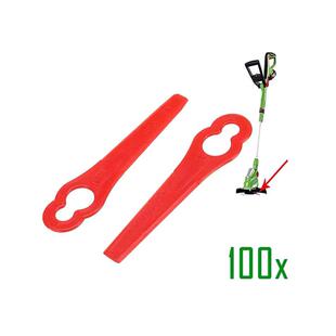 割草机塑料刀片彩色塑胶割草刀片园林打草机金属切割刀片葫芦型83