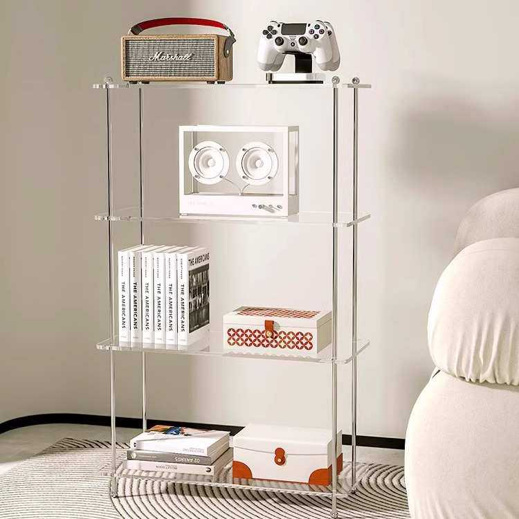 亚克力展示柜落地透明玻璃移动小推车客厅沙发夹缝铁艺置物架,住宅家具,搁板/置物架/家用陈列架,淘宝优惠券,粉丝福利购,淘宝优惠卷