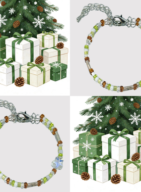 圣诞节礼物手链女饰品小众设计高级感时尚百搭手饰平安夜送闺蜜