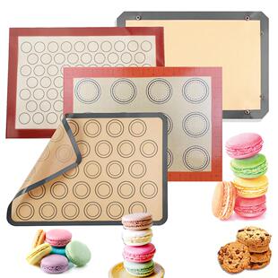 玻纤硅胶烤垫马卡龙烘焙垫耐高温曲奇饼干烤箱烤盘垫可裁剪揉面垫