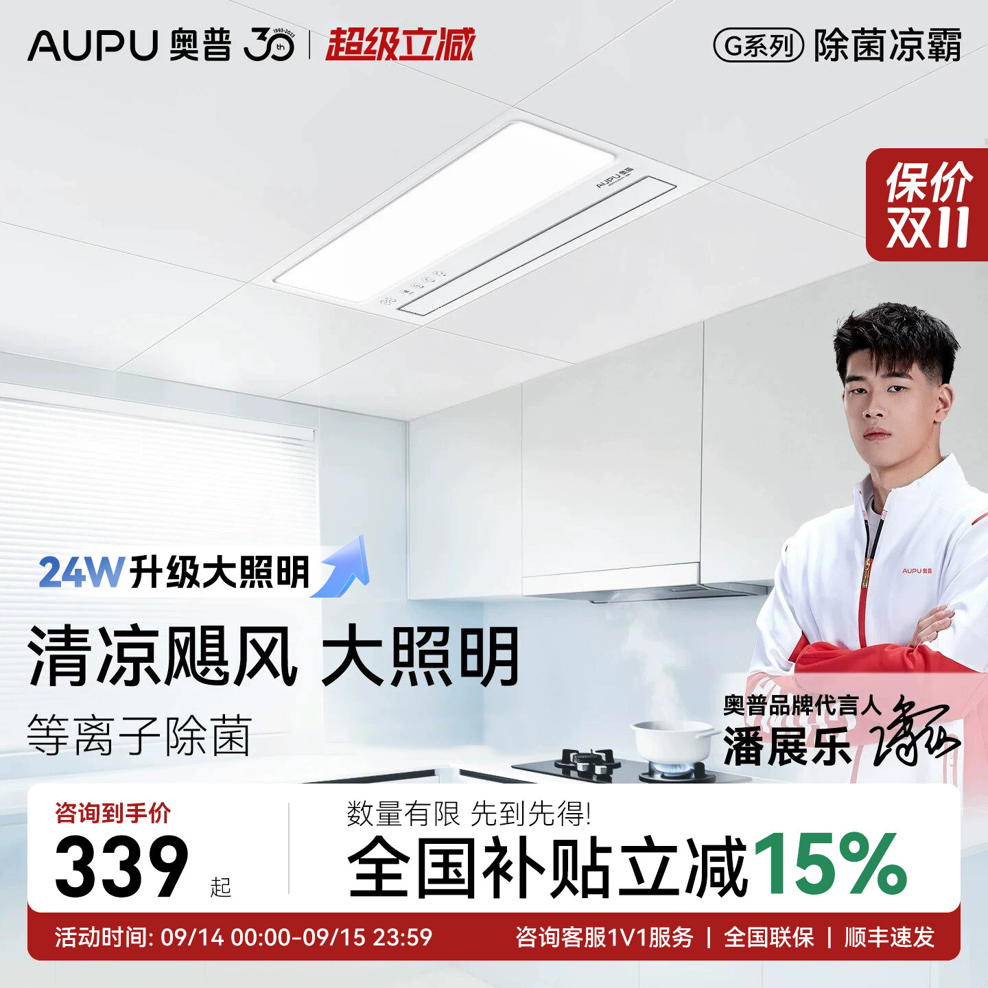 奥普凉霸LC201A集成吊顶嵌入式图片