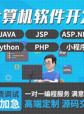 计算机程序JAVA软件安卓APP定制C#系统开发PHP网站python编程设计