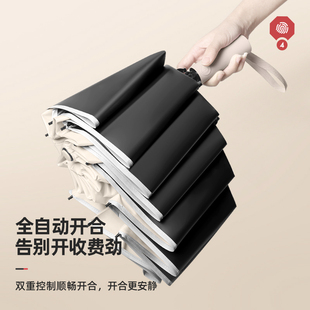 大号折叠伞黑胶防晒O防紫外线全自动太阳 24骨雨伞女晴雨两用男士