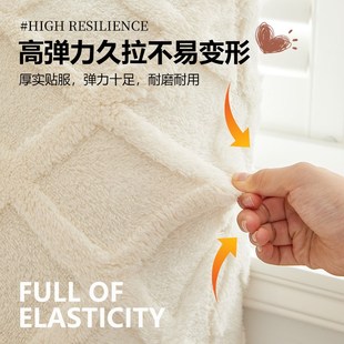 奶油风B床头罩遮丑神器软包万能通用保护 舒棉绒床头套罩2025新款