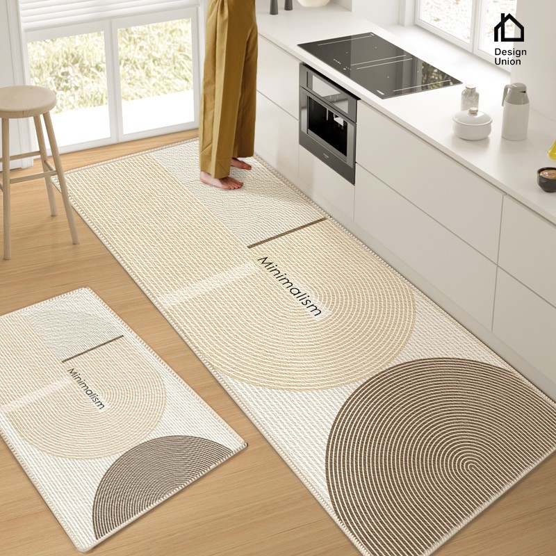厨房地垫防滑抗污吸油吸水垫门口耐脏脚垫家用免洗可擦地毯可裁剪