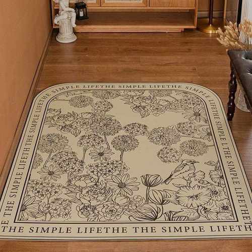 DaWanda免洗耐裁剪地垫脚垫皮革耐脏复古风刮入户防滑门口PVC可擦