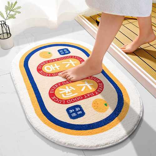 西班牙进脚垫玄关厨房地毯耐脏门口羊绒吸水脚垫家用入户浴室卫生