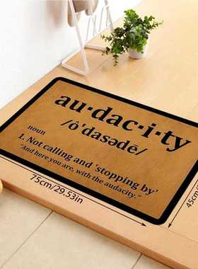 感地门口垫去地垫尘美式地垫英文地垫浴室高级入户