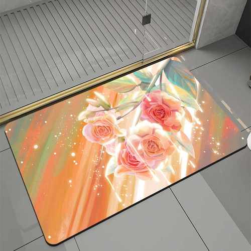 澳大利亚脚垫易清洗垫卫生间硅藻速干浴室吸水门口防滑泥卫浴门地