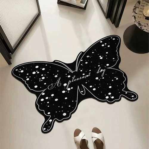 柬埔寨客厅防滑浴室国风硅藻新款厨房蝴蝶入户垫泥地硅藻地毯卫生