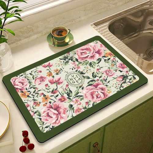 泰国厨房垫垫皮革碗盘洗碗池碗碟控水垫洗手台沥水吸水台面卫生间