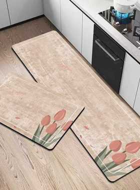 塞浦路斯简约防滑泥地吸油脚垫入户打理门口硅藻厨房垫吸水地垫易