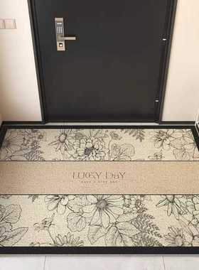 新加坡免洗地垫防滑垫进门轻奢脚垫地毯复古耐脏高级玄关垫子丝圈