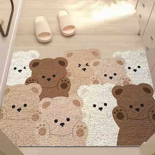 以色列。卡通门口进门卡通子丝圈防滑垫入户门垫门地垫玄关耐脏脚