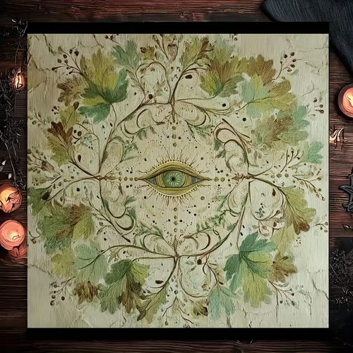 跨境出口东南亚跨境亚马逊疗愈系神秘学水晶绒塔罗桌垫月相tarot