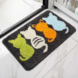 Walmart地垫防滑垫地毯提花卧室吸水ins地垫定制轻奢全铺进门浴室