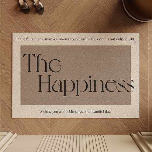 Flubit轻奢裁剪地垫蹭脚垫可防滑土PVC可门进门代发复古丝圈垫入