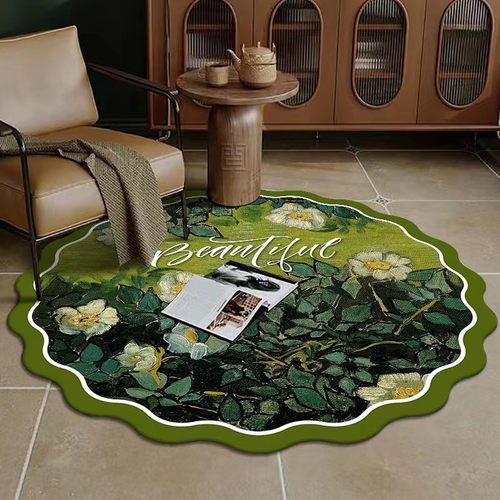 Extra垫浴室地毯易清洗门口脚垫垫软地速干风吸水田园踩卫生间防