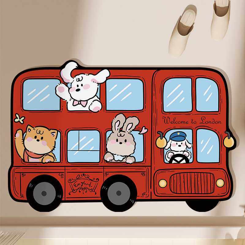 Fnac打理家用浴缸浴室脚垫垫子洗手间防滑卡通耐脏吸水易淋浴耐磨