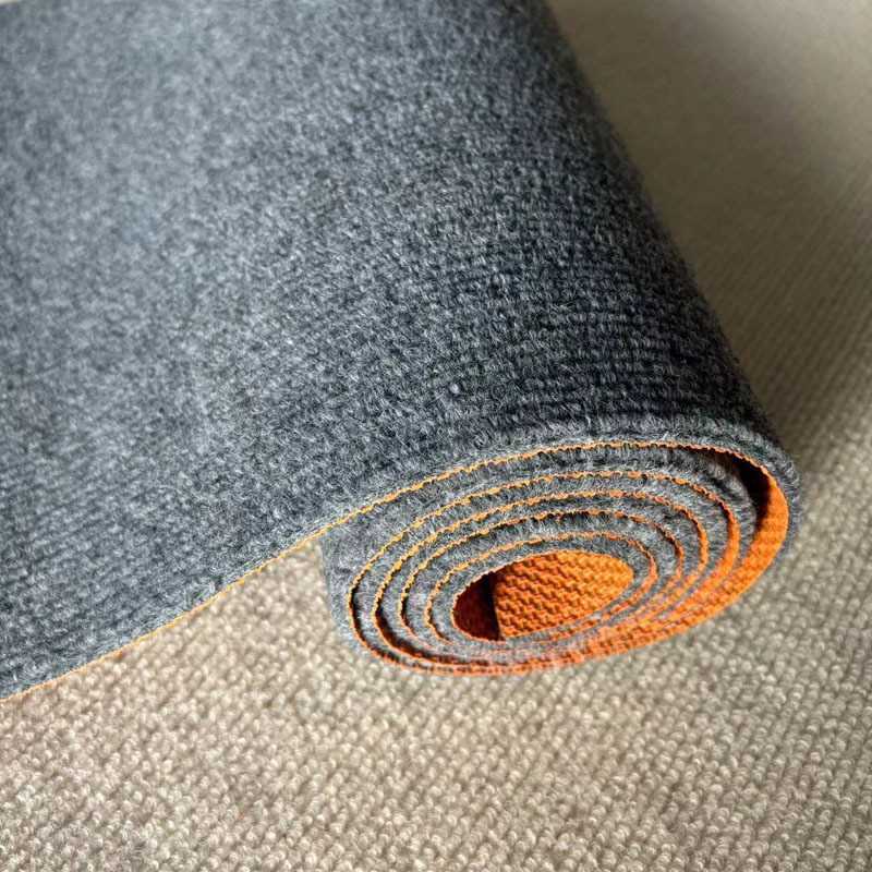 韩国健身房灰色防滑客厅地毯棋牌室办公室细条纹卧室tpe走廊家居